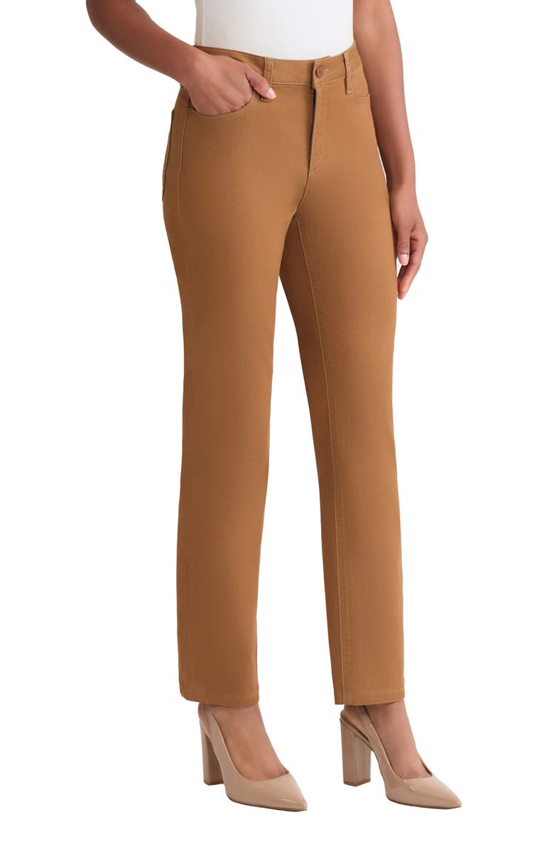 Jones New York Lexington Straight Leg Jeans, Alternate, color, Caramel