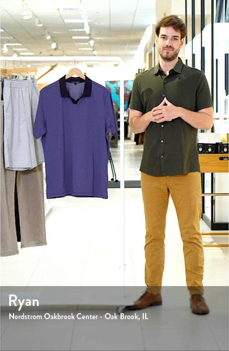 Woodhaven Chevron Johnny Collar Polo, sales video thumbnail