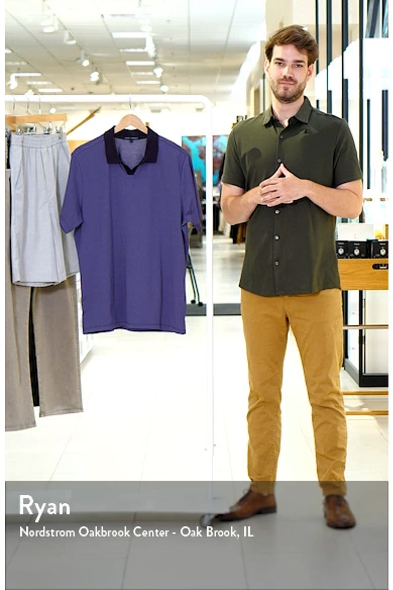 Woodhaven Chevron Johnny Collar Polo video