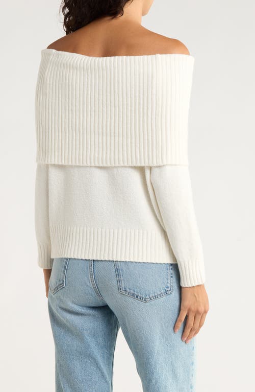Abound Off The Shoulder Sweater In White