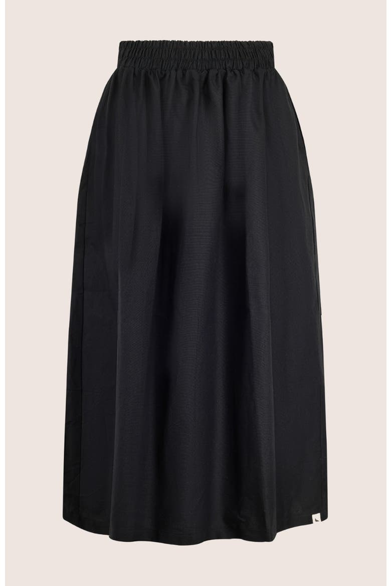 Organic Cotton Joyce Midi Skirt, Alternate, color, black