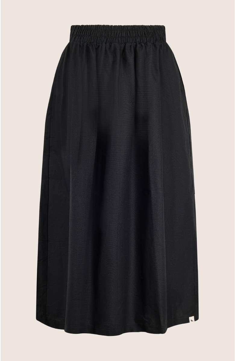 Turtledove London Organic Cotton Joyce Midi Skirt, Alternate, color, Black