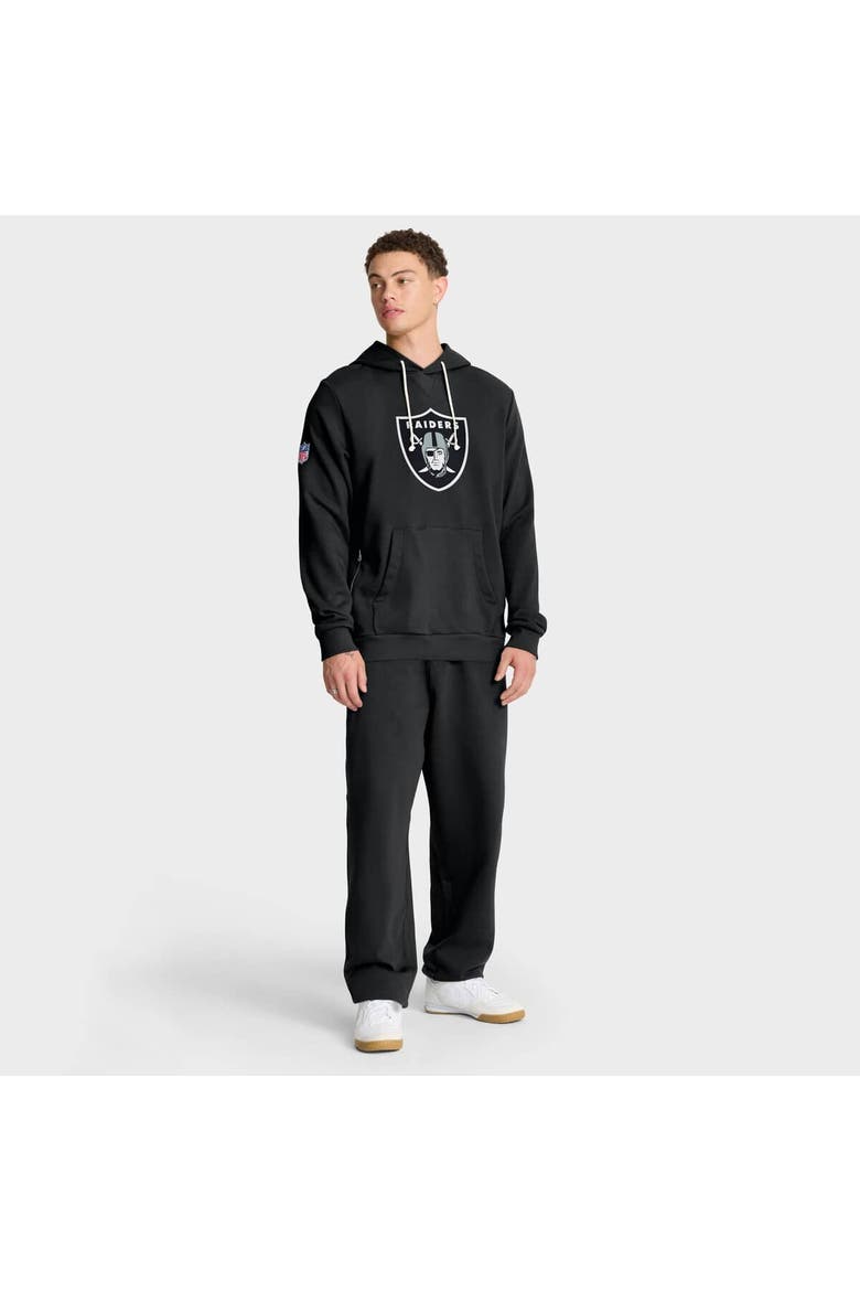 Men's Nike Black Las Vegas Raiders Sideline Standard Issue Initial Home Dri-FIT Hoodie, Alternate, color, Black