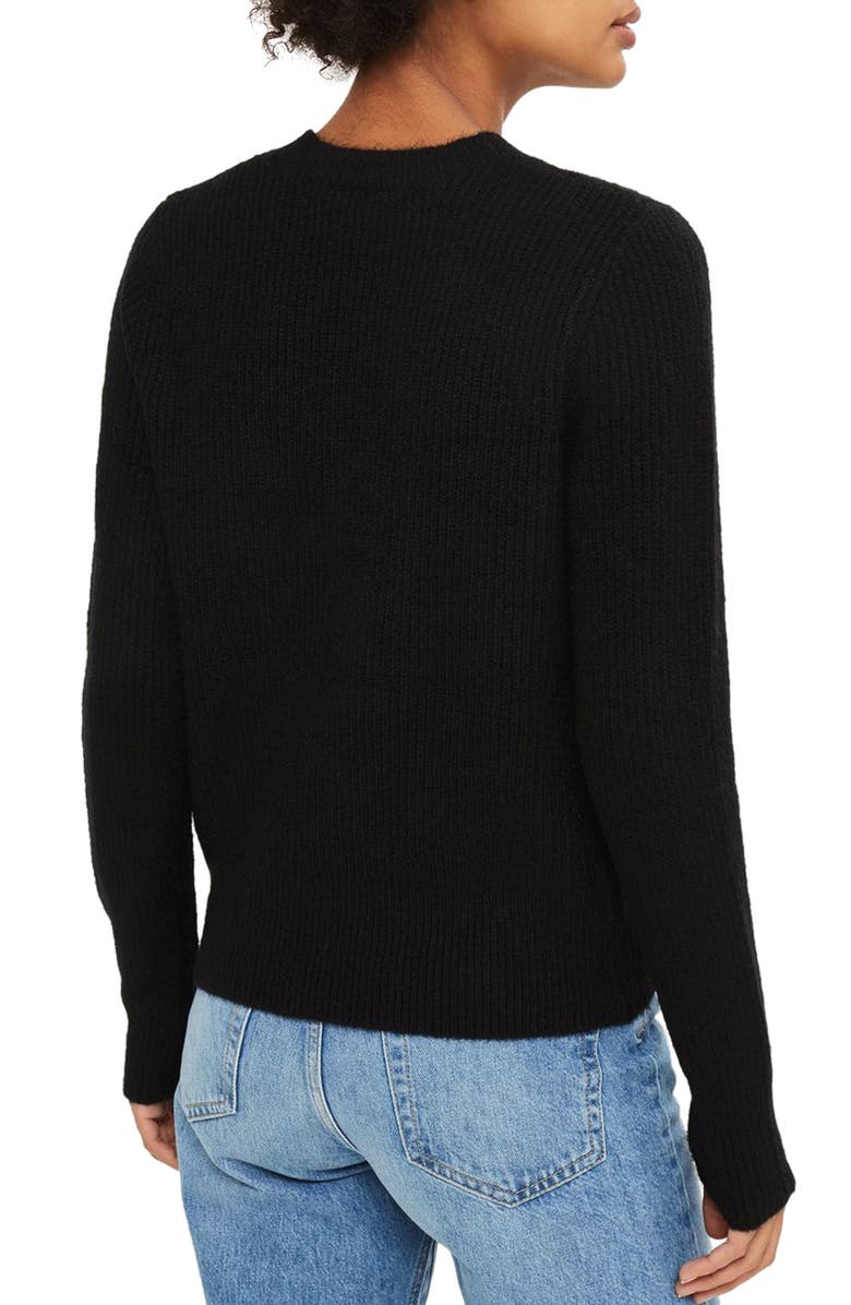 Topshop Ribbed Crewneck Sweater, Alternate, color, 