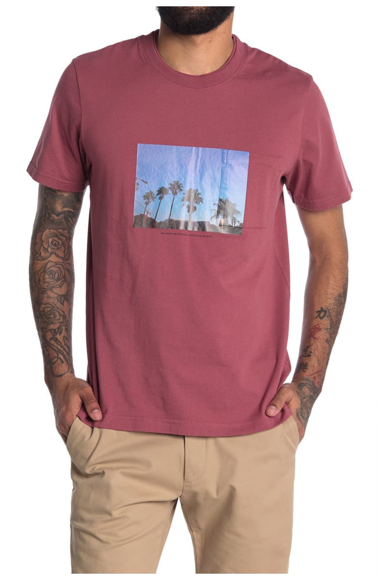 NN07 Everett Palms Graphic Print T-Shirt, Main, color, 