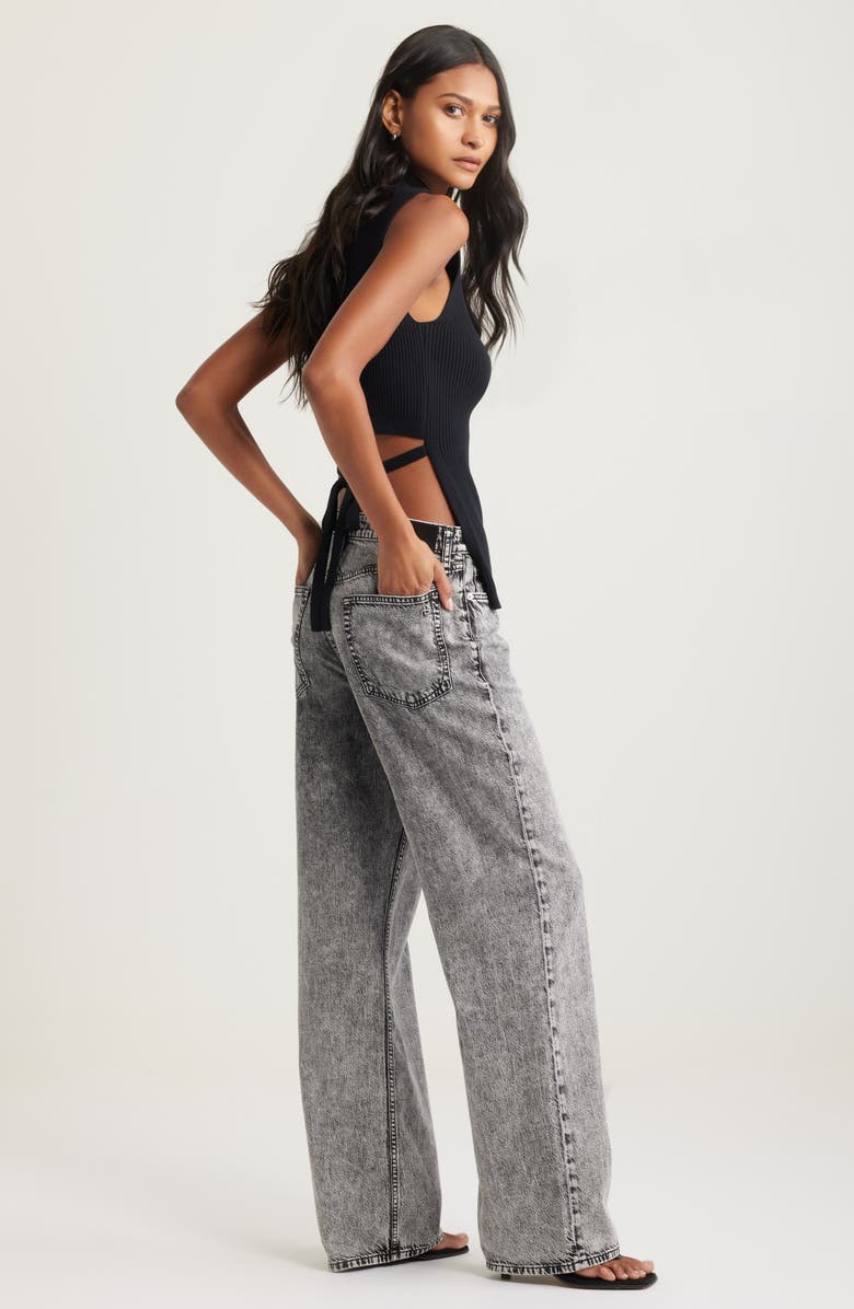 Open Edit Luxe Sculpt Tie Back Top, Alternate, color,