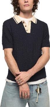 Lucky Brand Contrast Tipped Polo