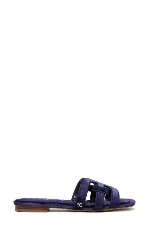 Sam Edelman Bay Honore Slide Sandal Dark Winter Violet Velvet