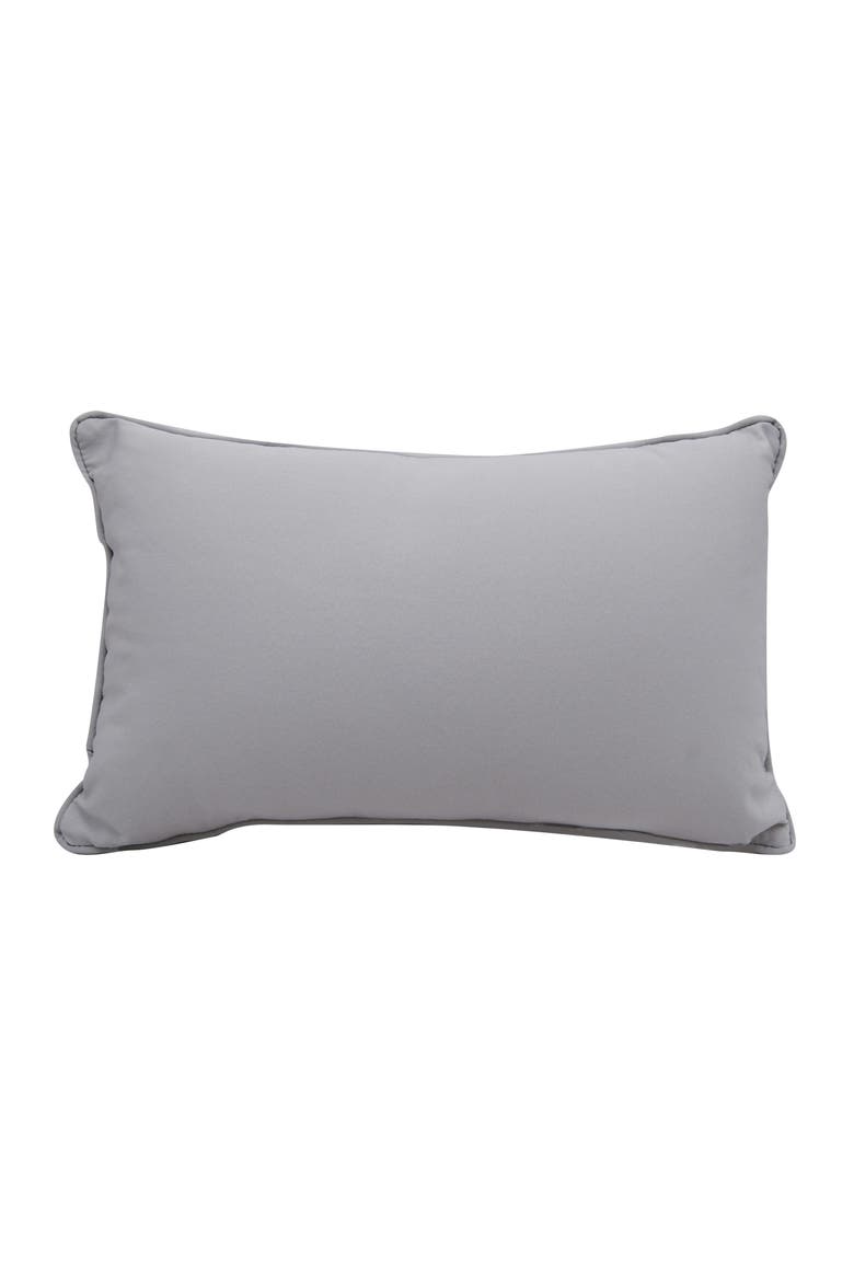 Tropical Green Monstera Indoor/Outdoor Lumbar Throw Pillow, Alternate, color, Green
