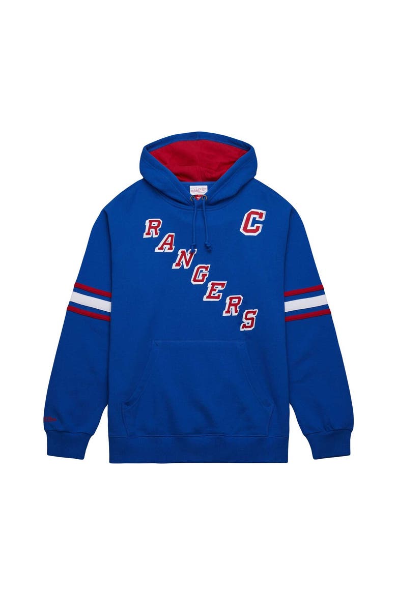 Men's Mitchell & Ness Mark Messier Blue New York Rangers Name & Number Premium Pullover Hoodie, Alternate, color, Blue
