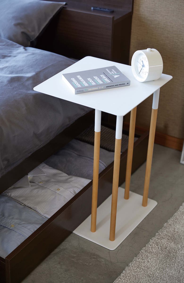 Yamazaki Sliding Side Table, Alternate, color, White