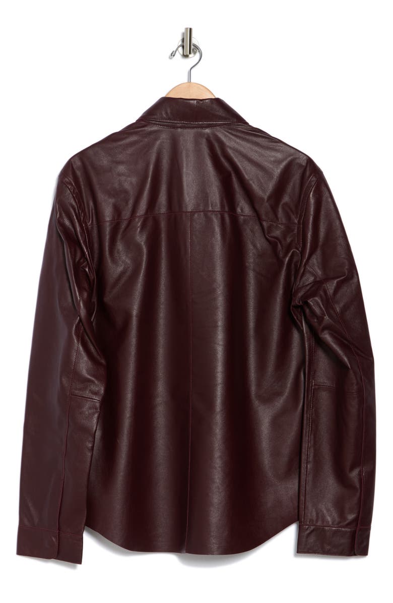 John Varvatos Travis Leather Shirt Jacket Nordstromrack