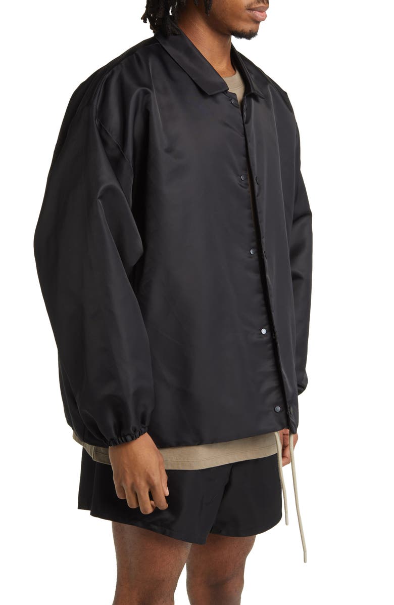 Fear of God Essentials Nylon Coach's Jacket, Alternate, color,