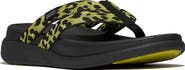 FitFlop F-Mode Go Leopard Web Strap Flip Flop