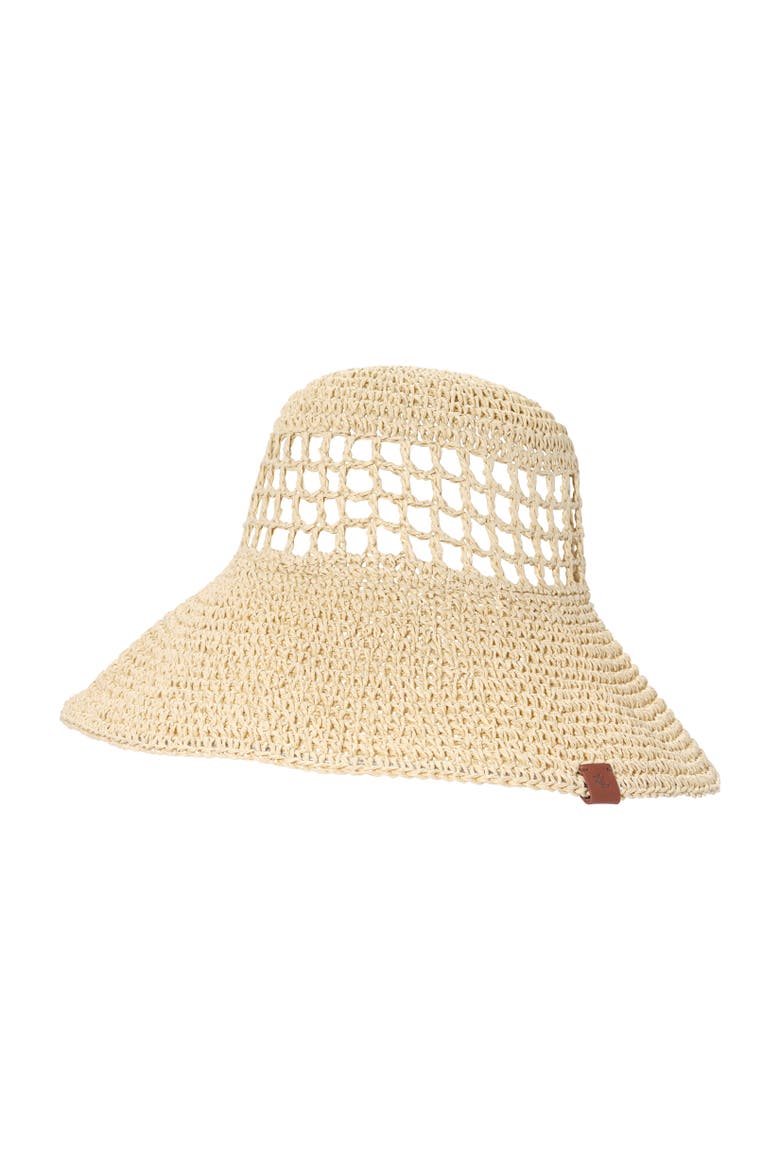Crochet Open Crown Sunhat, Main, color, Natural