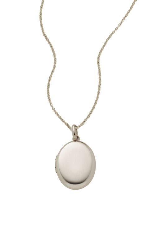 Mini Oval Locket Necklace