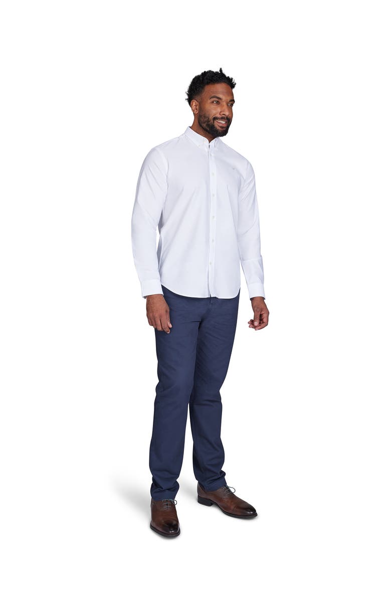 Raging Bull Long Sleeve Oxford Shirt, Alternate, color, White