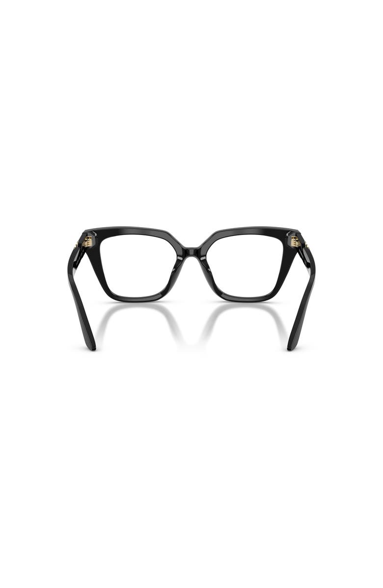 Emporio Armani 52mm Cat Eye optical glasses, Alternate, color, Black