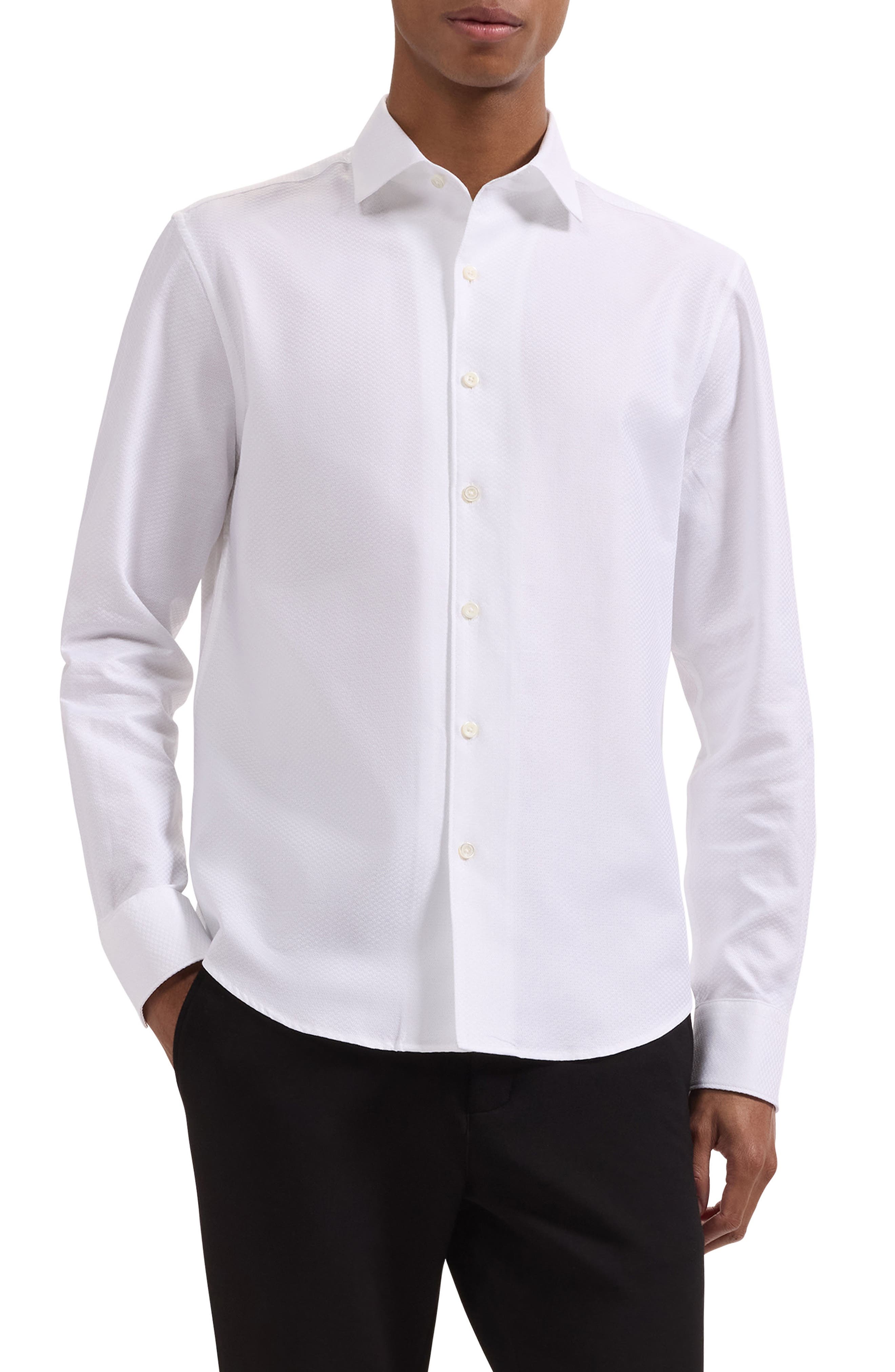 Alvin Shaped Fit Mini Check Button-Up Shirt