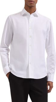Bugatchi Alvin Shaped Fit Mini Check Button-Up Shirt