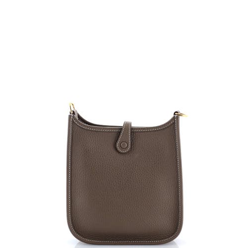 Pre-owned Hermes  Hermes Evelyne Bag Gen Iii Clemence Tpm In Brown