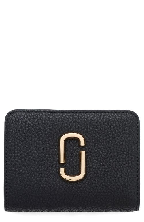 Marc Jacobs The Mini J Marc Compact Wallet In Black