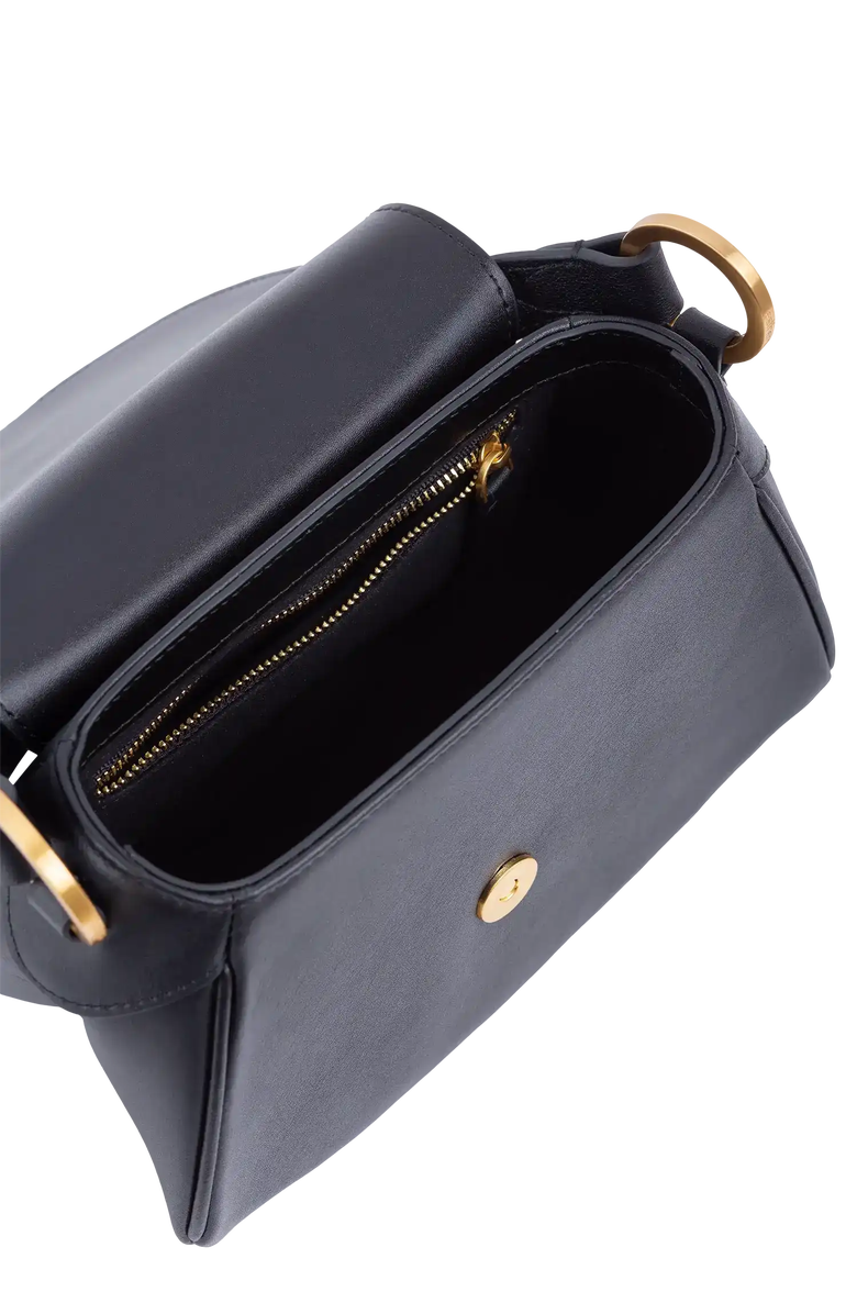 Esthera 7PM Leather Handbag, Alternate, color, Black
