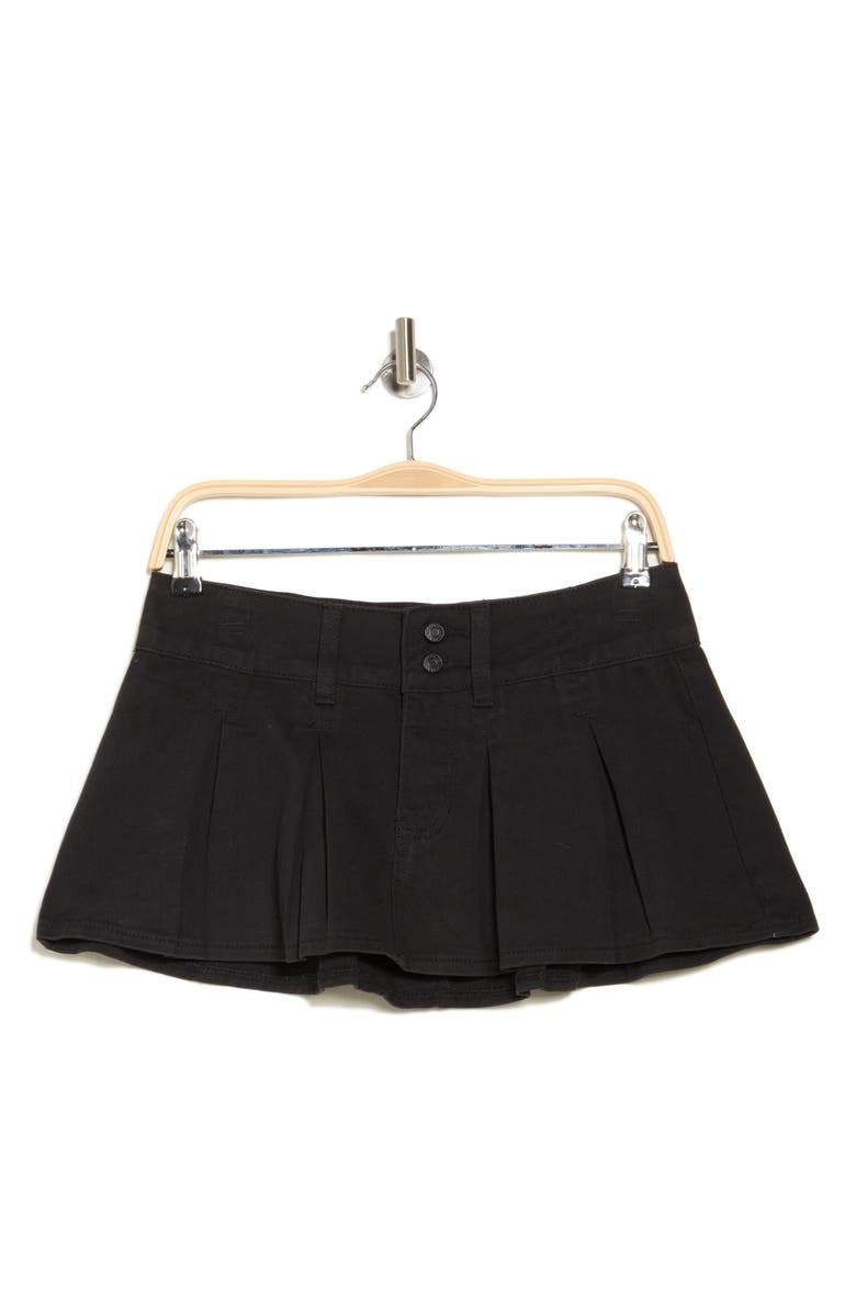 Low Rise Pleated Miniskirt