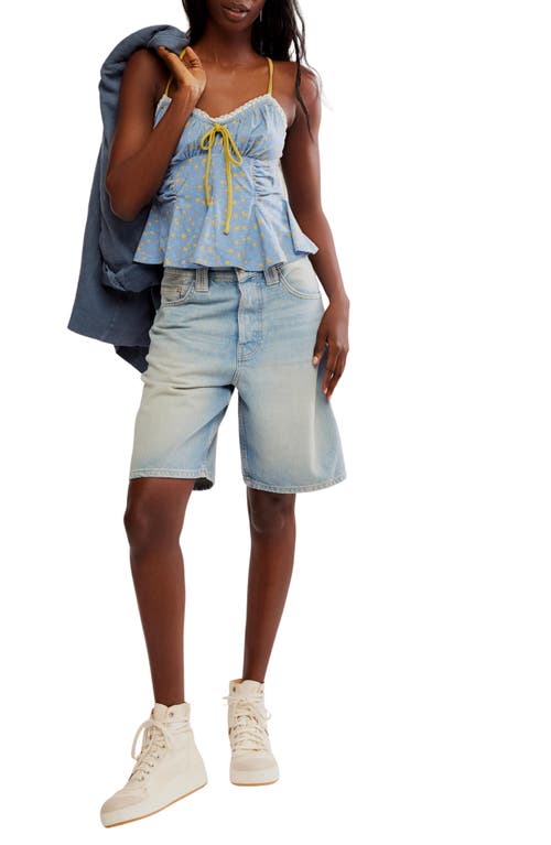Free People Sammi Floral Camisole In Allure Blue Combo