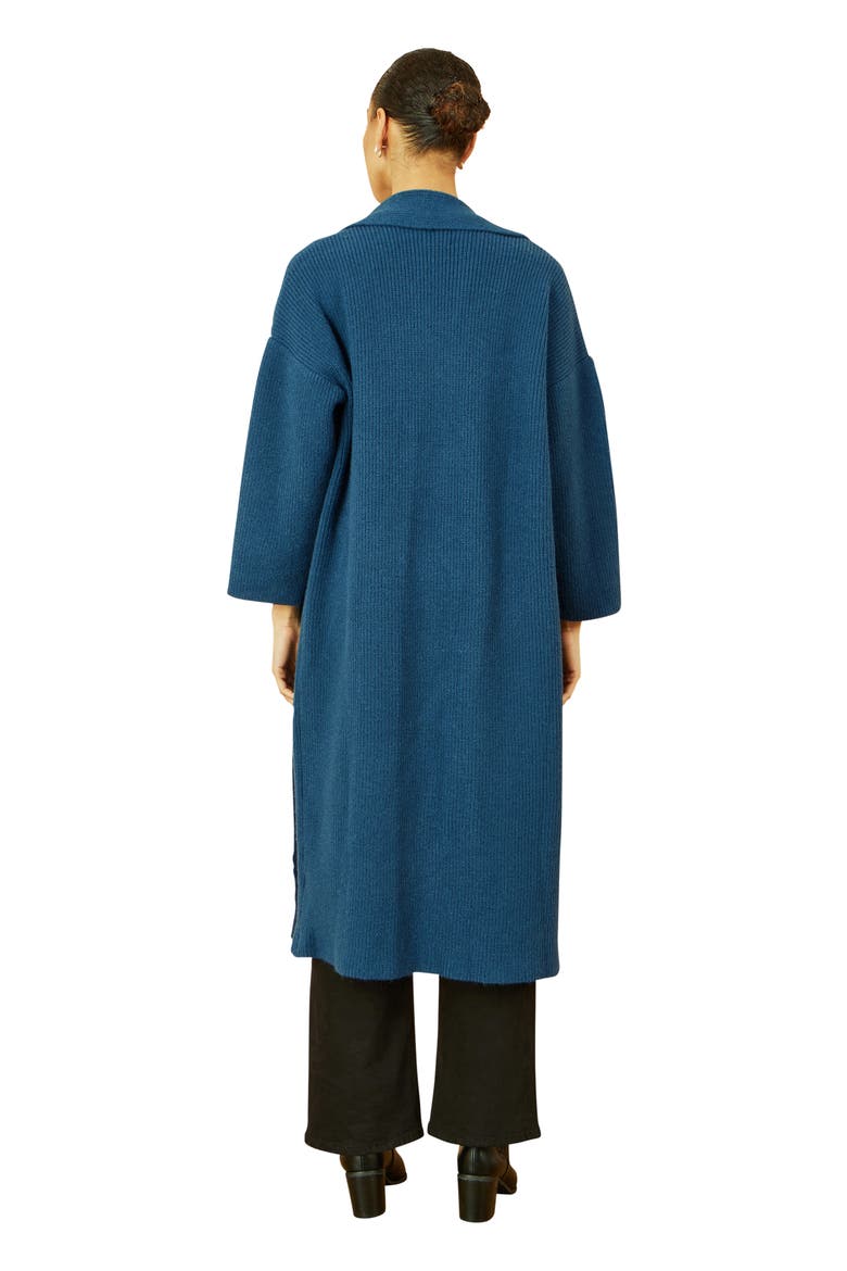 Knitted Maxi Cardigan, Alternate, color, Teal