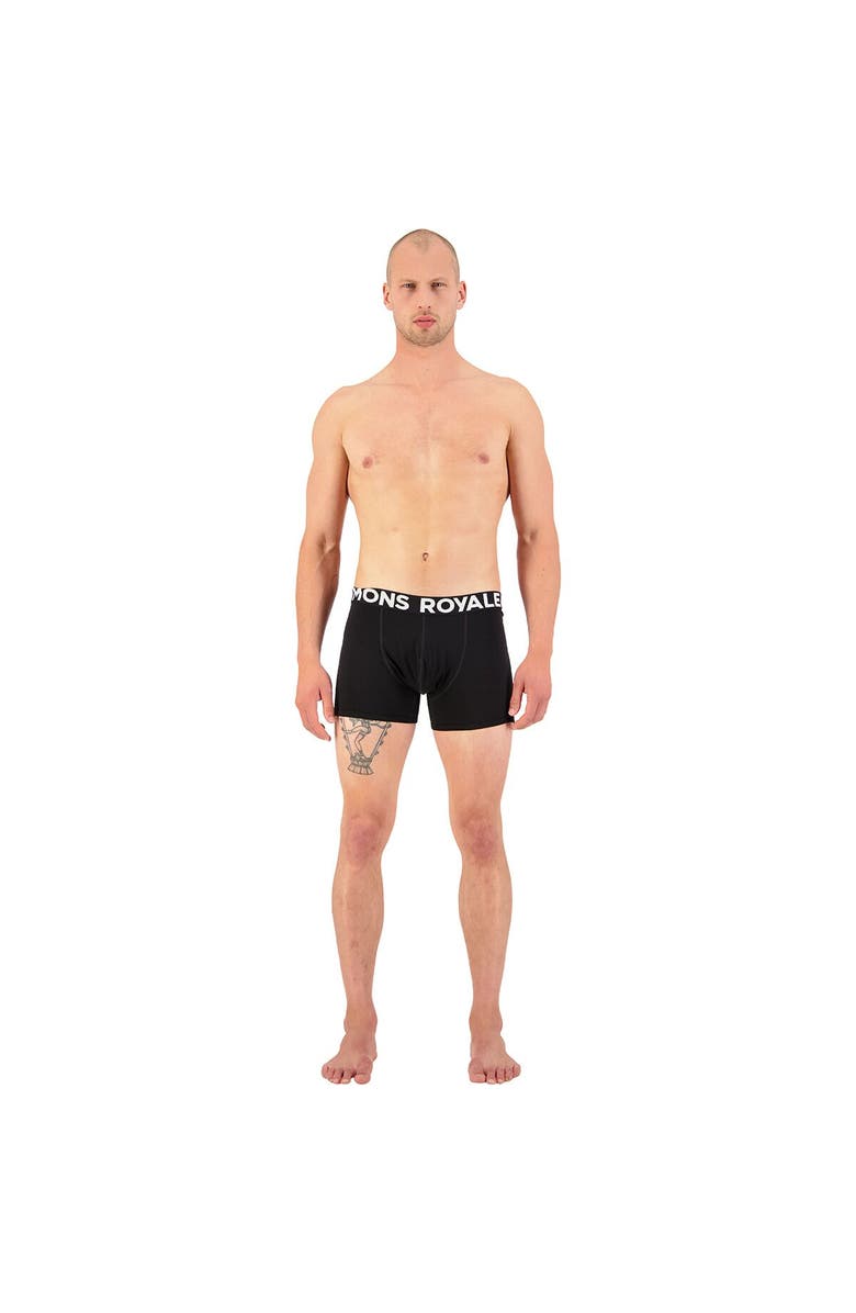 Mons Royale Hold 'Em Shorty Boxer - Men's, Alternate, color, Black Ii