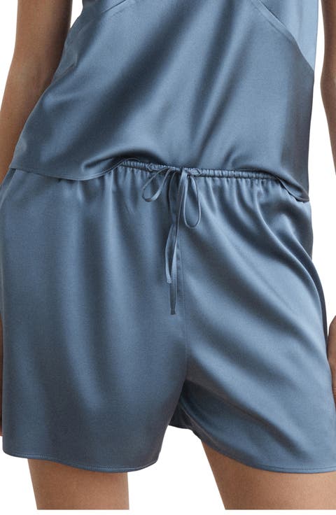 Stretch Silk Pajamas Shorts