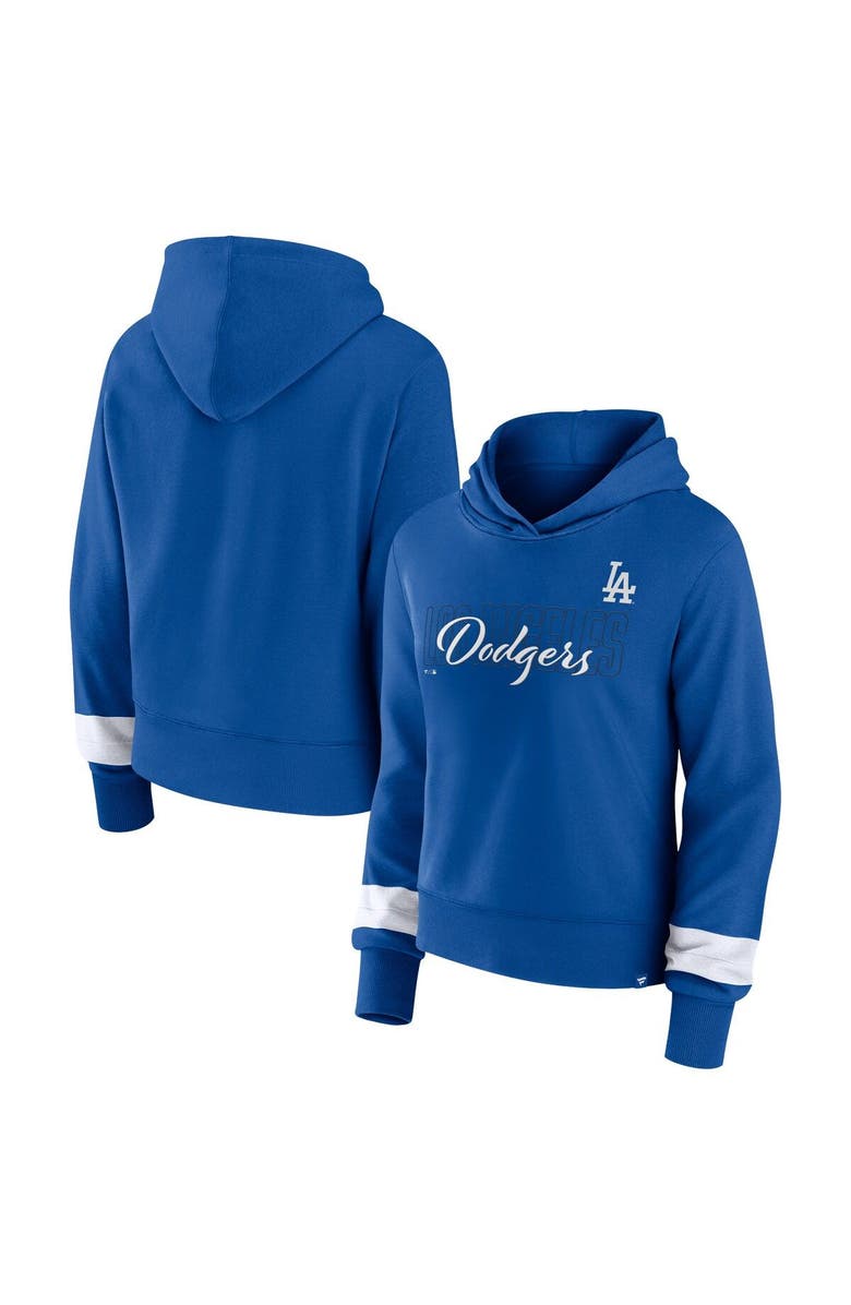 FANATICS Women's Fanatics  Royal Los Angeles Dodgers Over Under Pullover Hoodie, Main, color, Royal