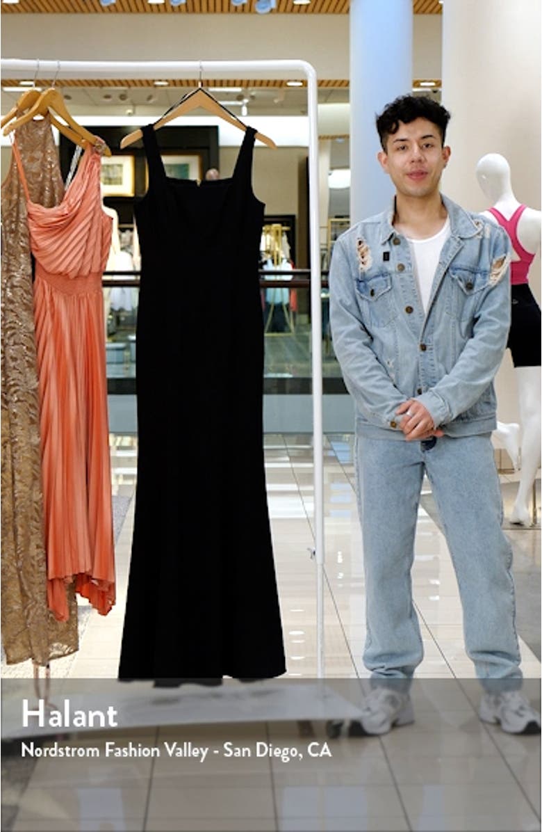 Square Neck Mermaid Gown, sales video thumbnail