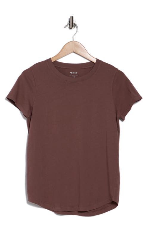 Shop Madewell Vintage Crewneck Cotton T-shirt In Chalked Fig