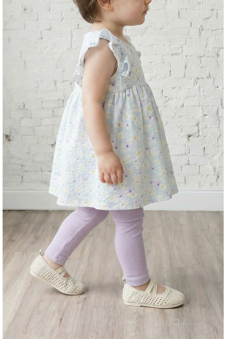 Cassidy Floral Top & Leggings Set, Main, color, LTE BLUEZ/DNU