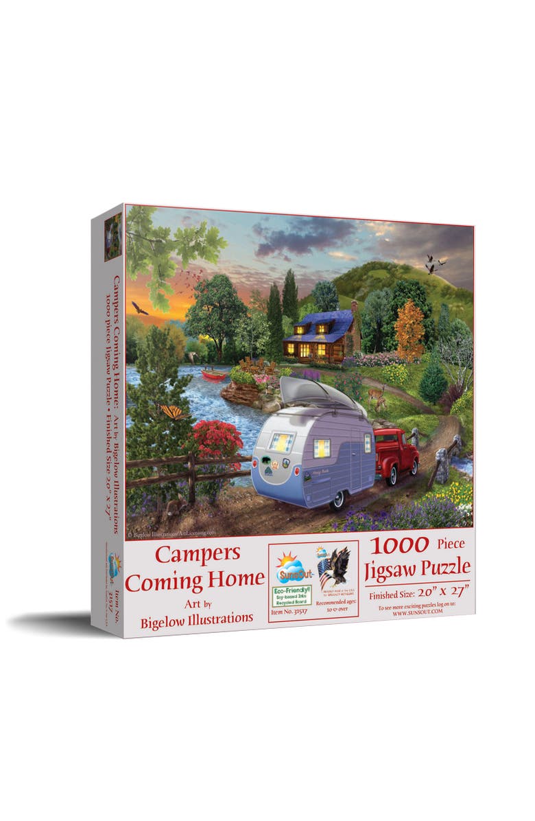 Sunsout Campers Coming Home 1000 piece Jigsaw Puzzle for Adults, Main, color, Multicolor