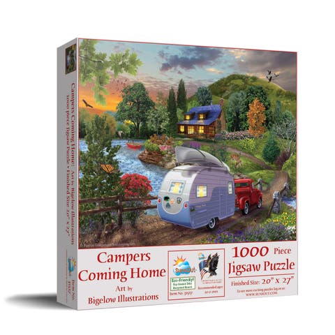 Campers Coming Home 1000 piece Jigsaw Puzzle for Adults