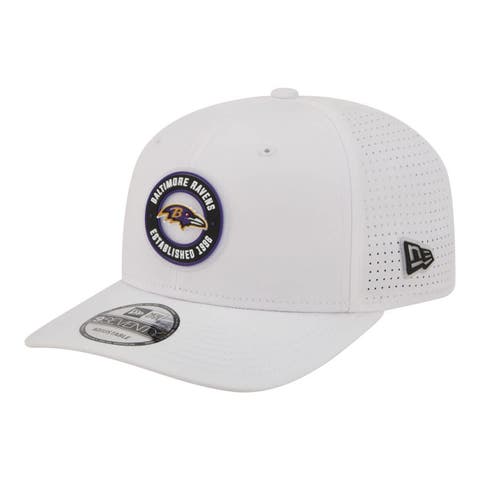 Men's New Era  White Baltimore Ravens COOLERA 9SEVENTY Adjustable Hat
