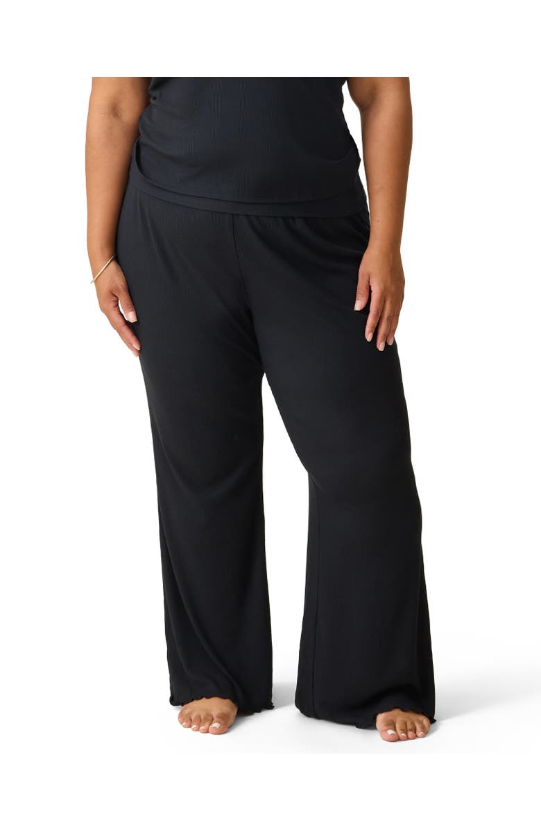 Kindred Bravely Ribbed Modal Lounge Pant, Main, color, Black