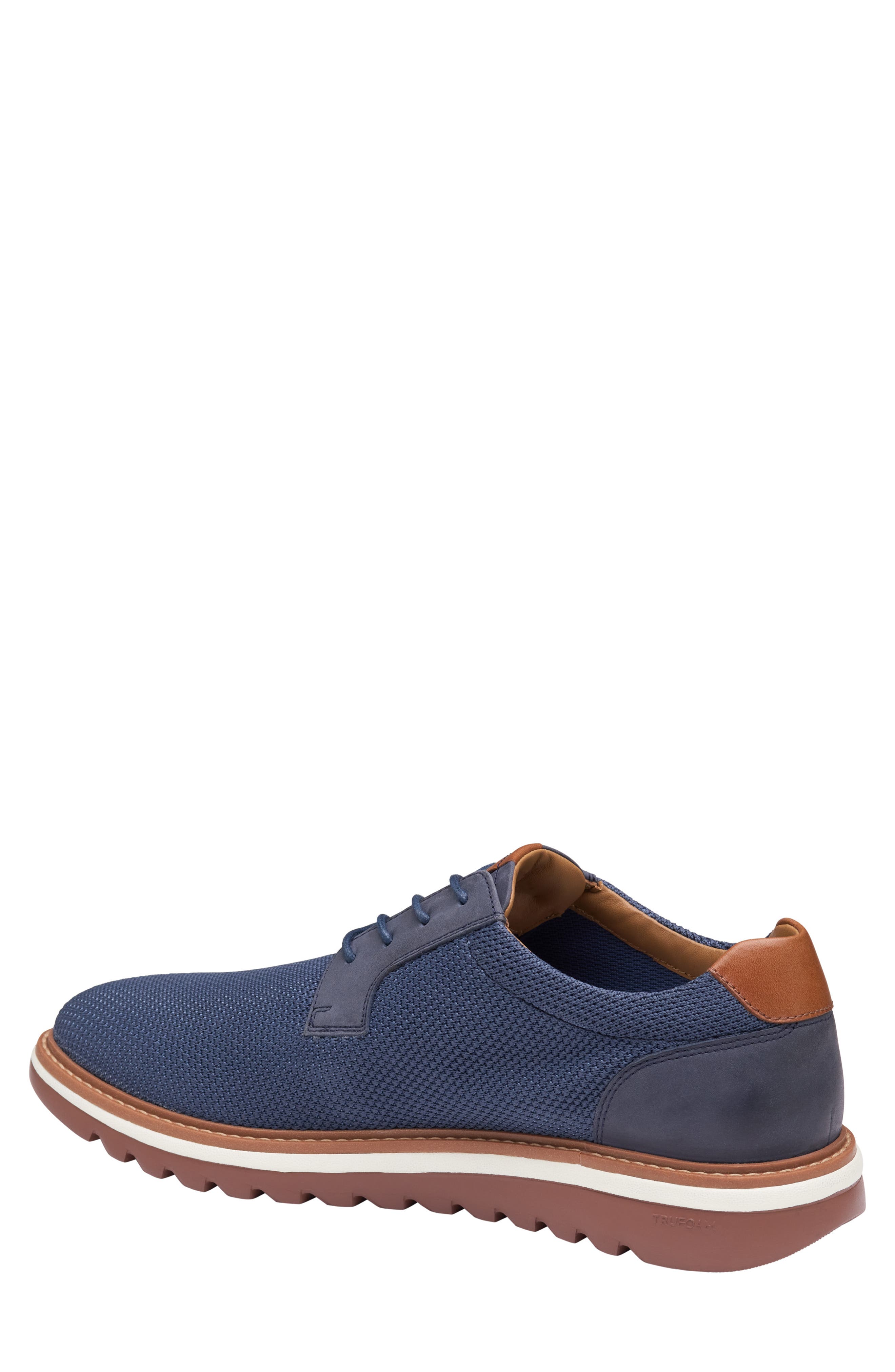 Johnston 
Murphy Braydon Knit Plain Toe Derby, Alternate, color, Navy Knit