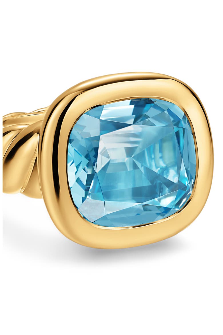 DY Mercer 18k Gold Citrine Ring, Alternate, color, GOLD BLUE TOPAZ