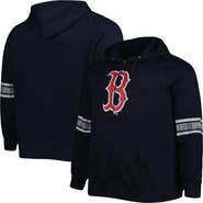 PROFILE Women's Navy/Heather Gray Boston Red Sox Plus Size Front Logo Full-Zip Hoodie