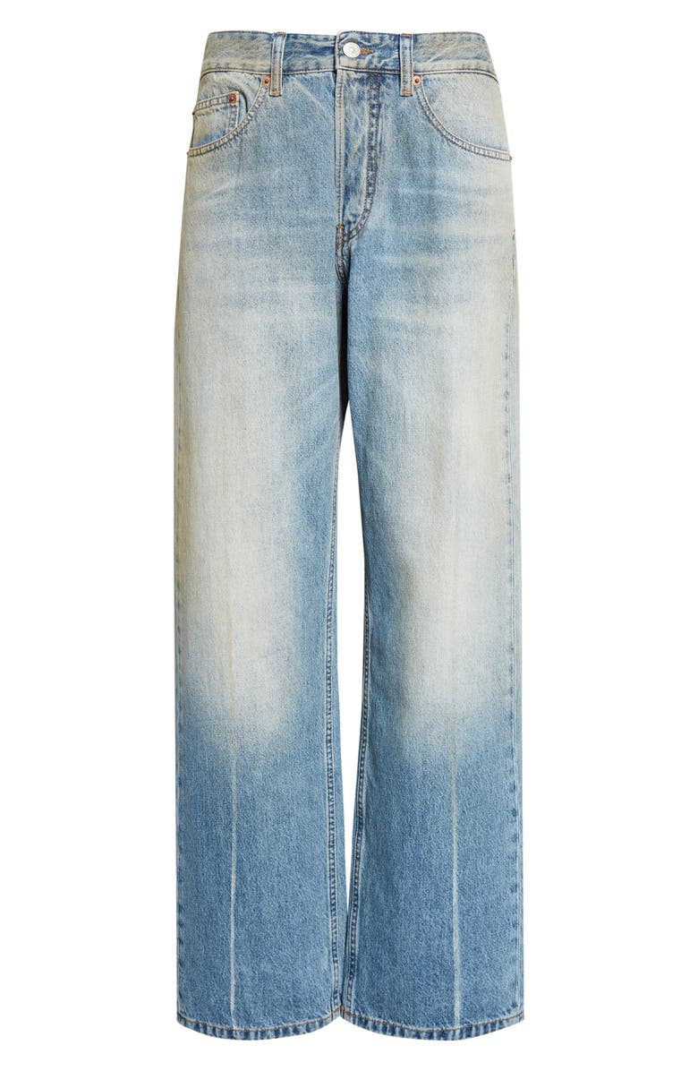 MM6 Maison Margiela Straight Leg Jeans, Main, color, Medium Blue