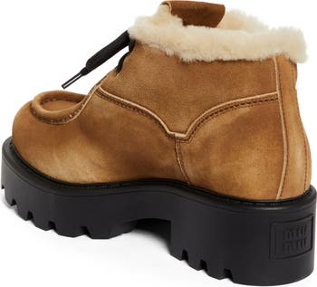 Boyfriend Genuine Shearling Lined Chukka Boot
