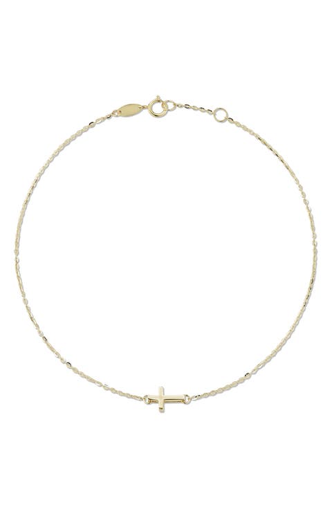 Cross Charm Anklet