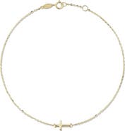 Ember Fine Jewelry Cross Charm Anklet