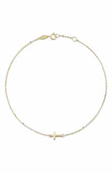 Ember Fine Jewelry Cross Charm Anklet