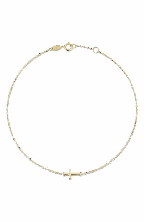 Ember Fine Jewelry Cross Charm Anklet