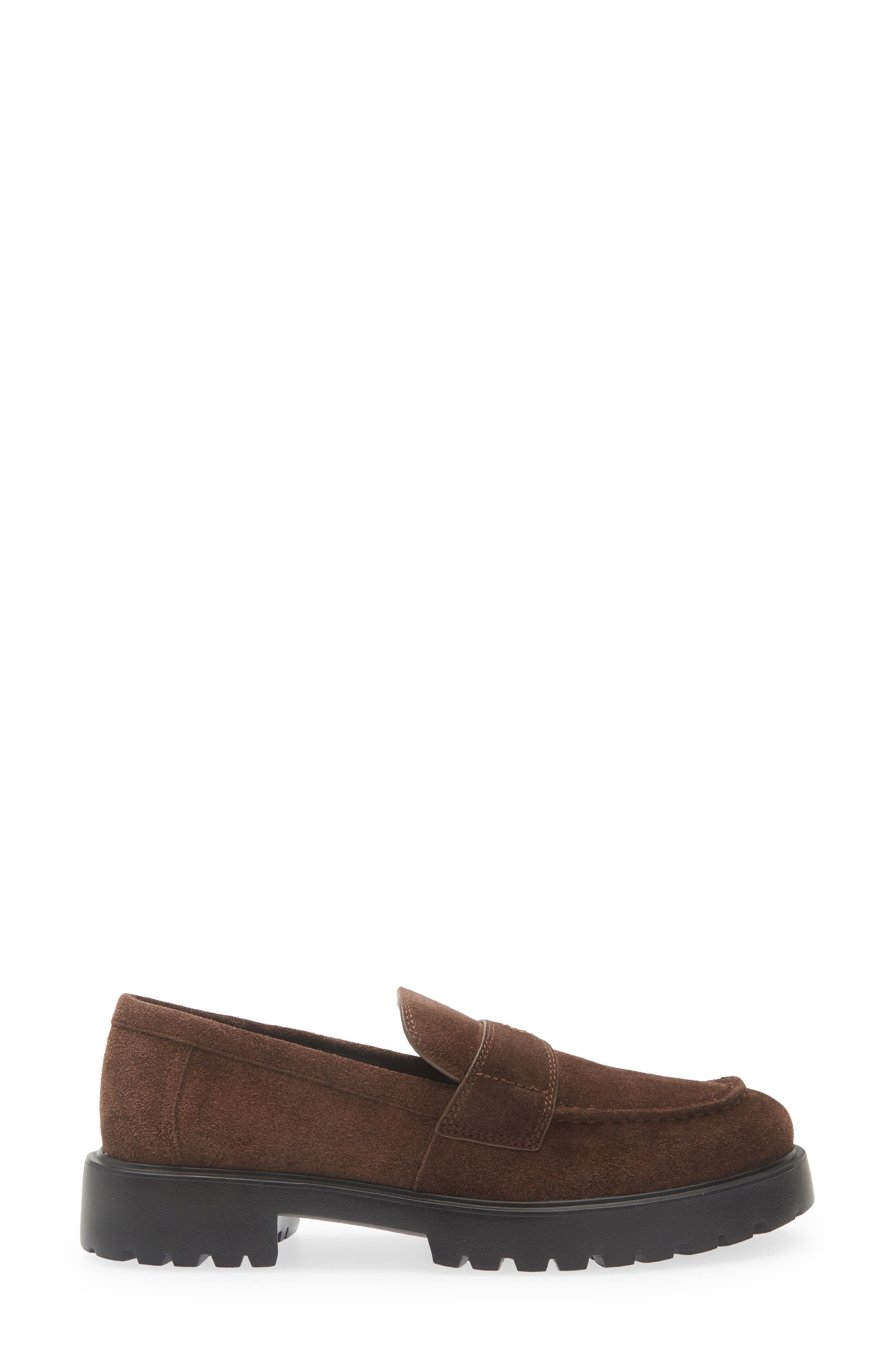 Classic Platform Lug Sole Loafer, Alternate, color, DARK COCOA